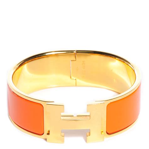 hermes orange bracelet|hermes clic h bracelet small.